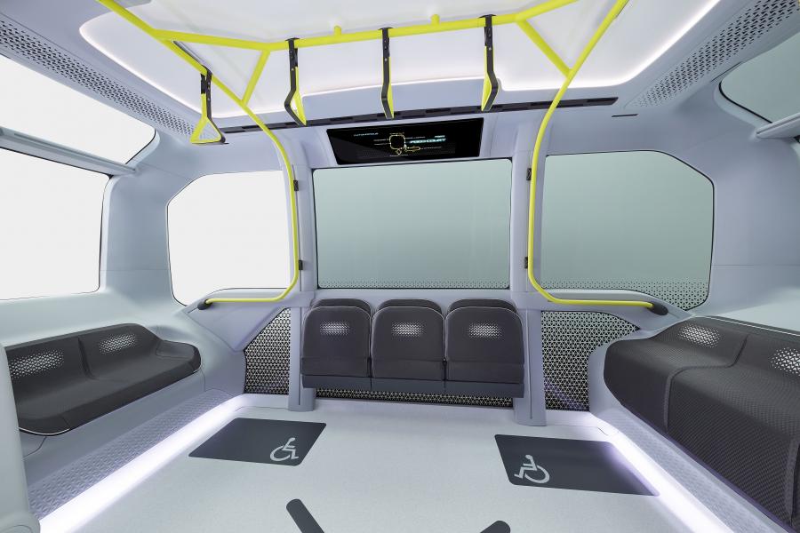 Интерьер Toyota e-Palette 2019 года  (фото 9 из 29)